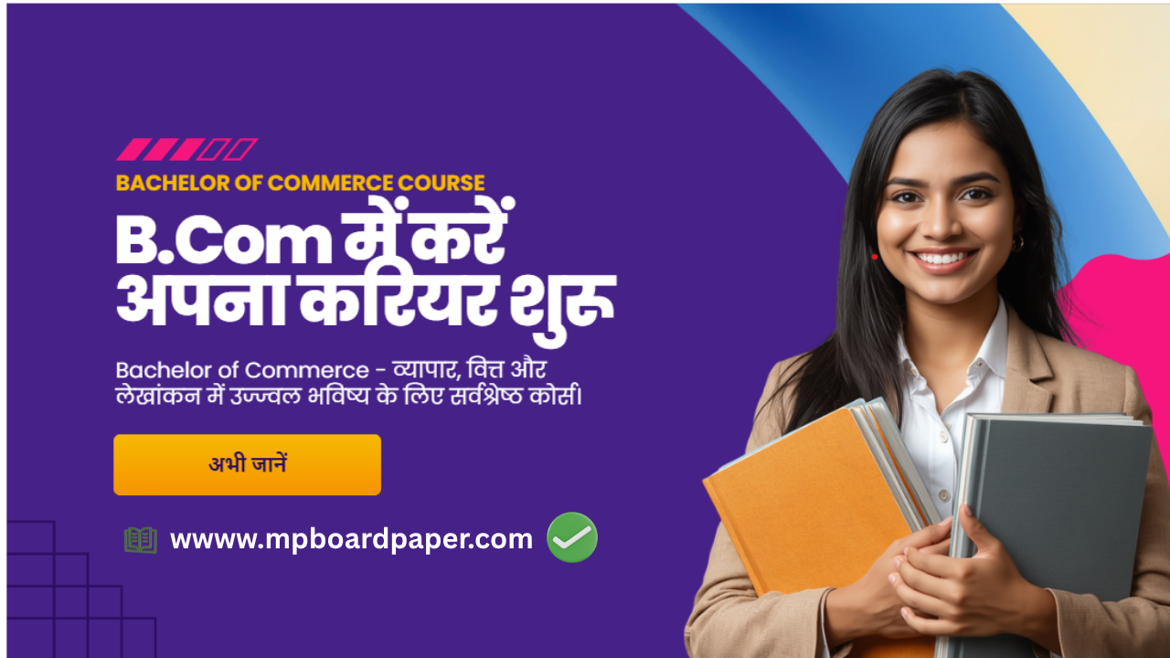 12th कॉमर्स के बाद B.Com एक लोकप्रिय ग्रेजुएशन कोर्स है। इसमें अकाउंटिंग, फाइनेंस, बैंकिंग और बिजनेस की जानकारी मिलती है। 