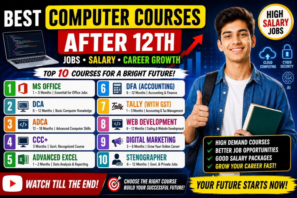Best Computer Courses After 12th for Career
